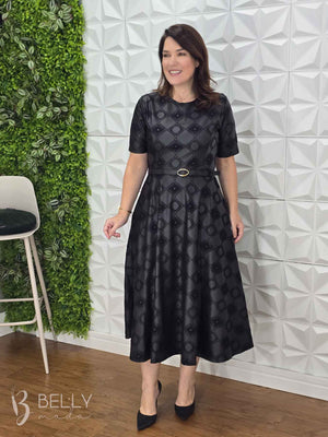 Vestido Georgia Godê Midi