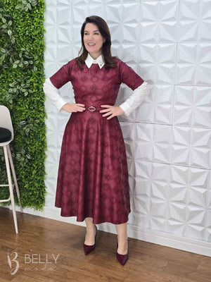 Vestido Georgia Godê Midi