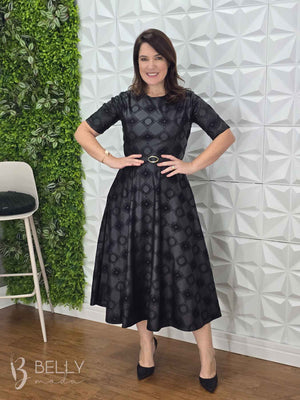 Vestido Georgia Godê Midi