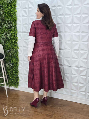 Vestido Georgia Godê Midi