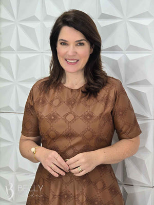 Vestido Georgia Godê Midi