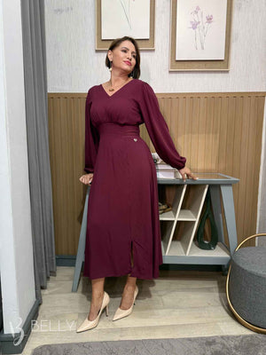 Vestido Glória Evasê Midi