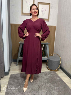 Vestido Glória Evasê Midi