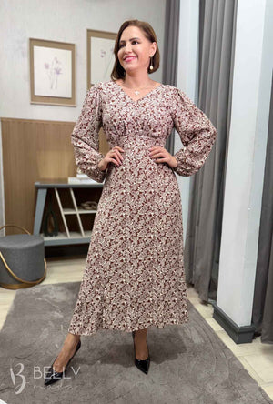 Vestido Glória Evasê Midi