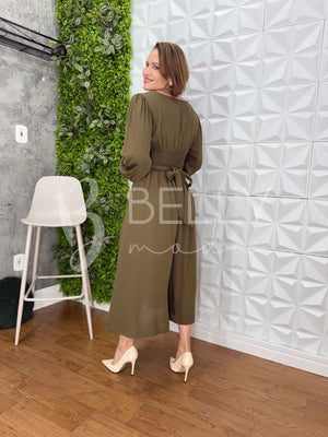 Vestido Glória Evasê Midi