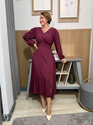 Vestido Glória Evasê Midi