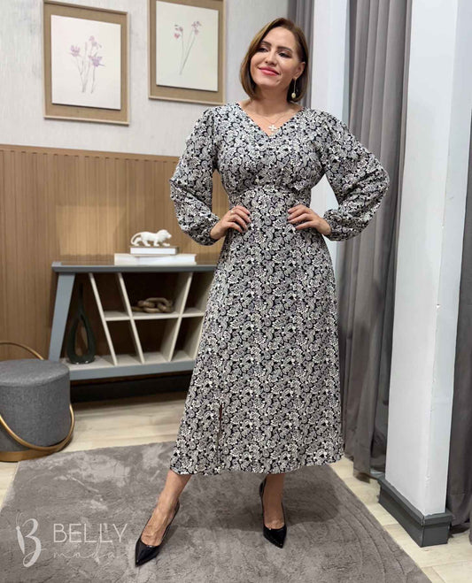 Vestido Glória Evasê Midi