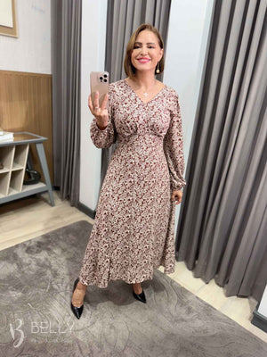 Vestido Glória Evasê Midi