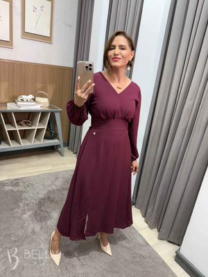 Vestido Glória Evasê Midi
