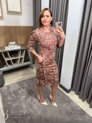 Vestido Lis com Detalhe Torcido Frontal