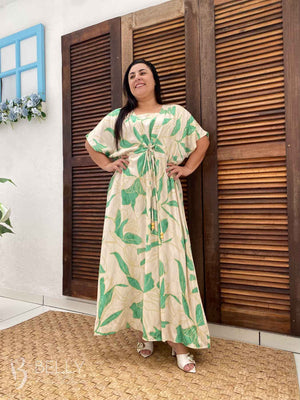 Vestido Longo Monique Estampado em Viscolinho Casual
