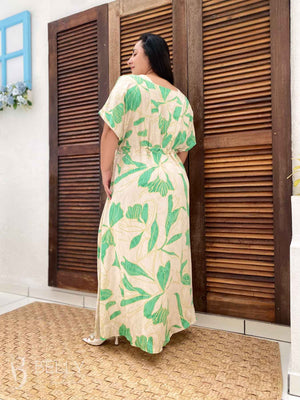 Vestido Longo Monique Estampado em Viscolinho Casual