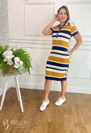 Vestido Pietra Polo Estampado com Bolso