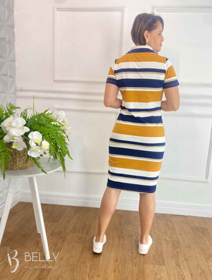 Vestido Pietra Polo Estampado com Bolso