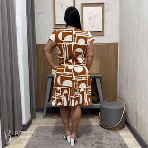 Vestido Plus Size Fátima Barrado Plissado