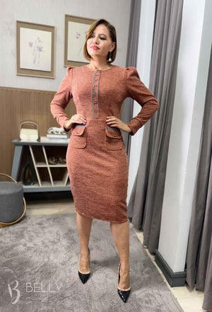 Vestido Rafaela Manga Longa