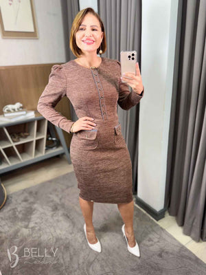 Vestido Rafaela Manga Longa