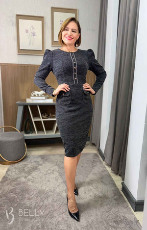 Vestido Rafaela Manga Longa