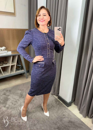 Vestido Rafaela Manga Longa