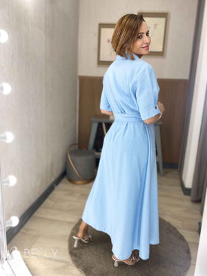 Vestido Samia Marrante Longo Elegante