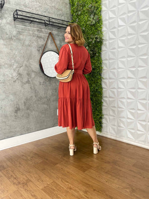 Vestido Sula Manga 3/4 com Cinto