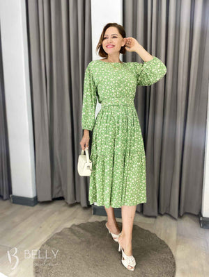 Vestido Sula Manga 3/4 com Cinto