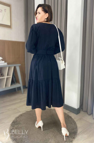 Vestido Sula Manga 3/4 com Cinto