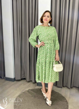 Vestido Sula Manga 3/4 com Cinto