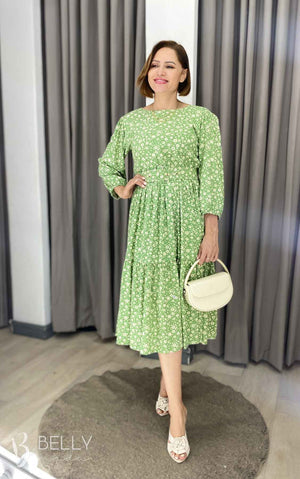 Vestido Sula Manga 3/4 com Cinto