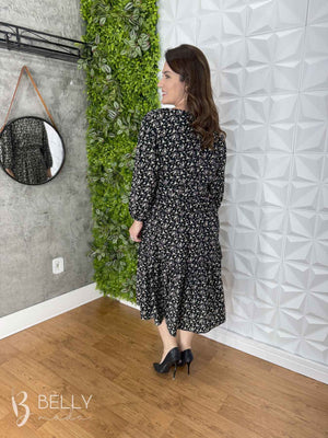 Vestido Sula Manga 3/4 com Cinto