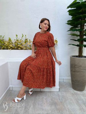 Vestido Sula Manga Curta com Cinto