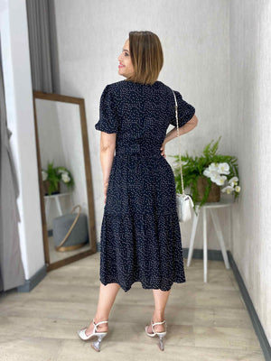 Vestido Sula Manga Curta com Cinto